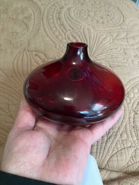 NWT IKEA Ruby Red Salong Vase Designed by Johanna Jelinek